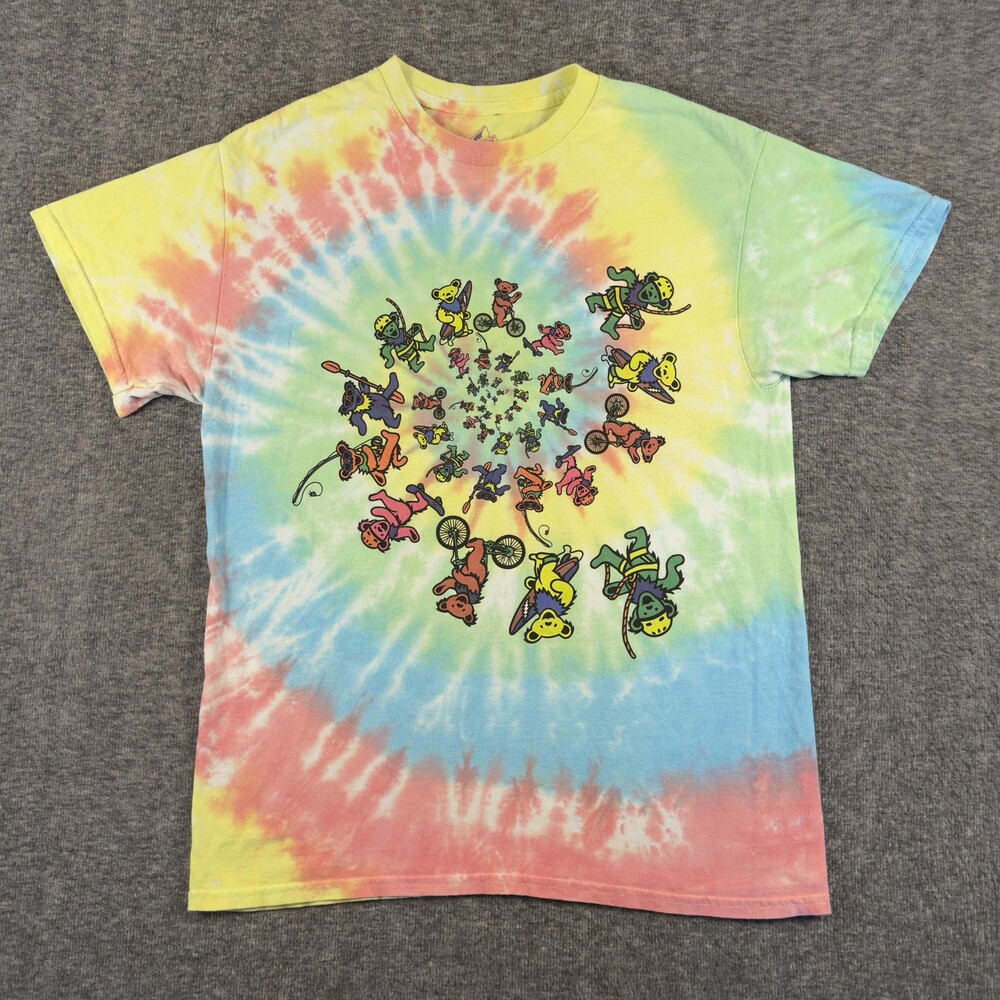 Grateful Dead Shirt Mens Medium Teton Gravity Research Tie Dye Bears Hiking Gear